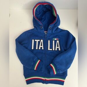 Italia Kids Zip Hoodie Blue (Size 1/2)